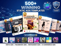 500+ Proven Meta Ad Templates That Actually Convert — Editable in Canva