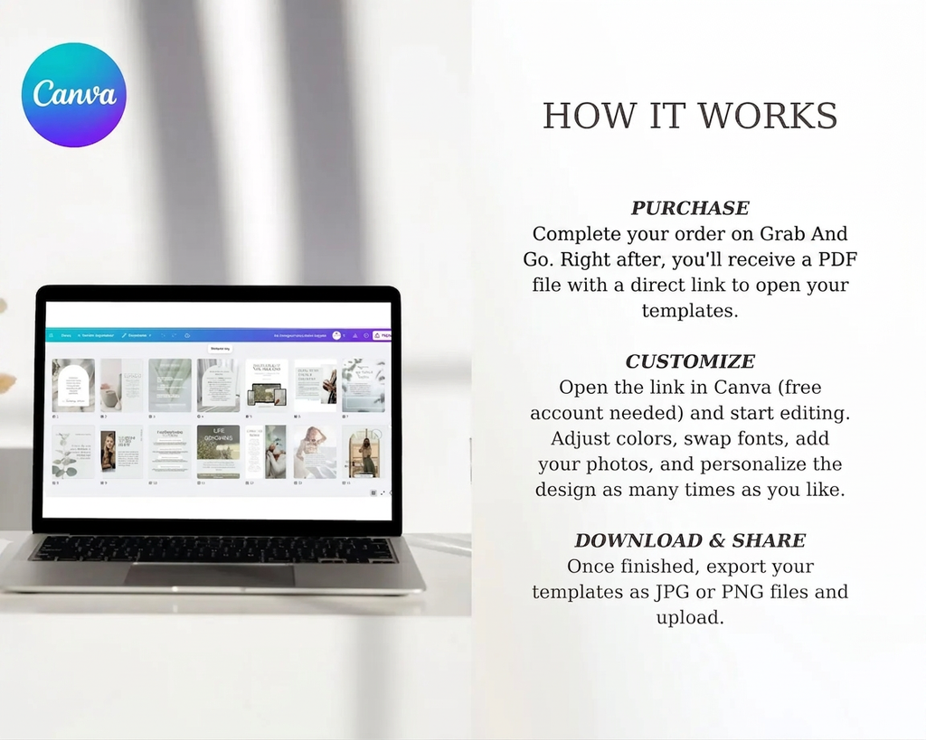 Instagram Bundle for Coaches —  Canva Templates