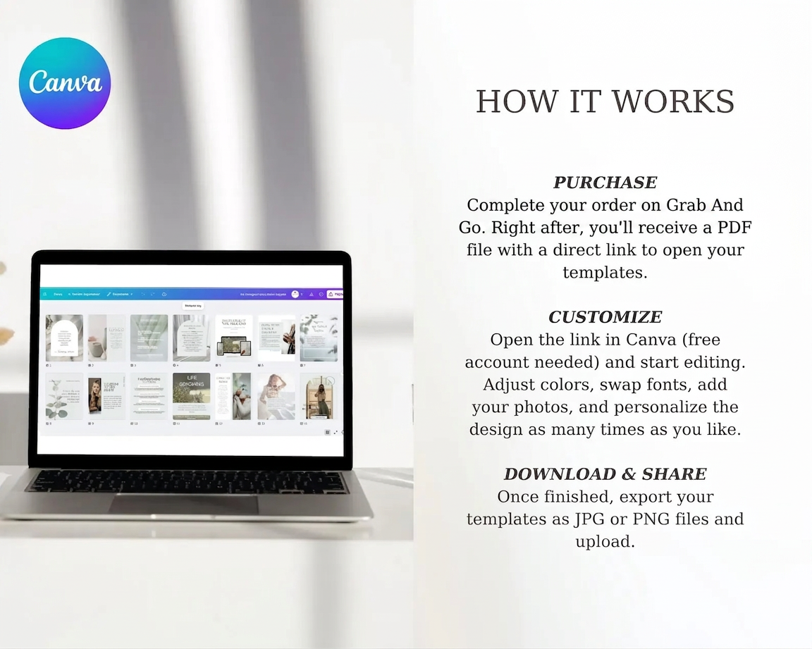 Instagram Bundle for Coaches —  Canva Templates
