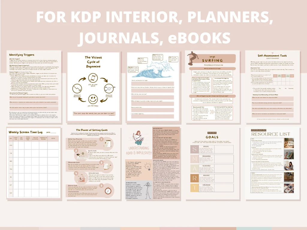 1000+ ADHD & Mental Health Canva Templates