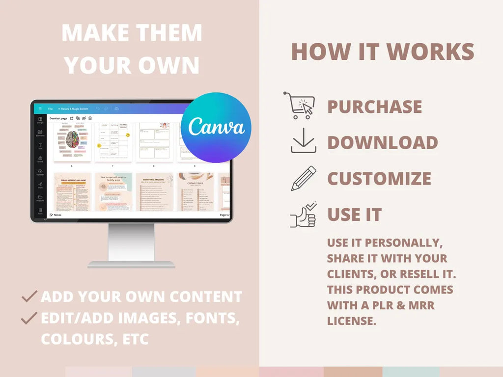 1000+ ADHD & Mental Health Canva Templates