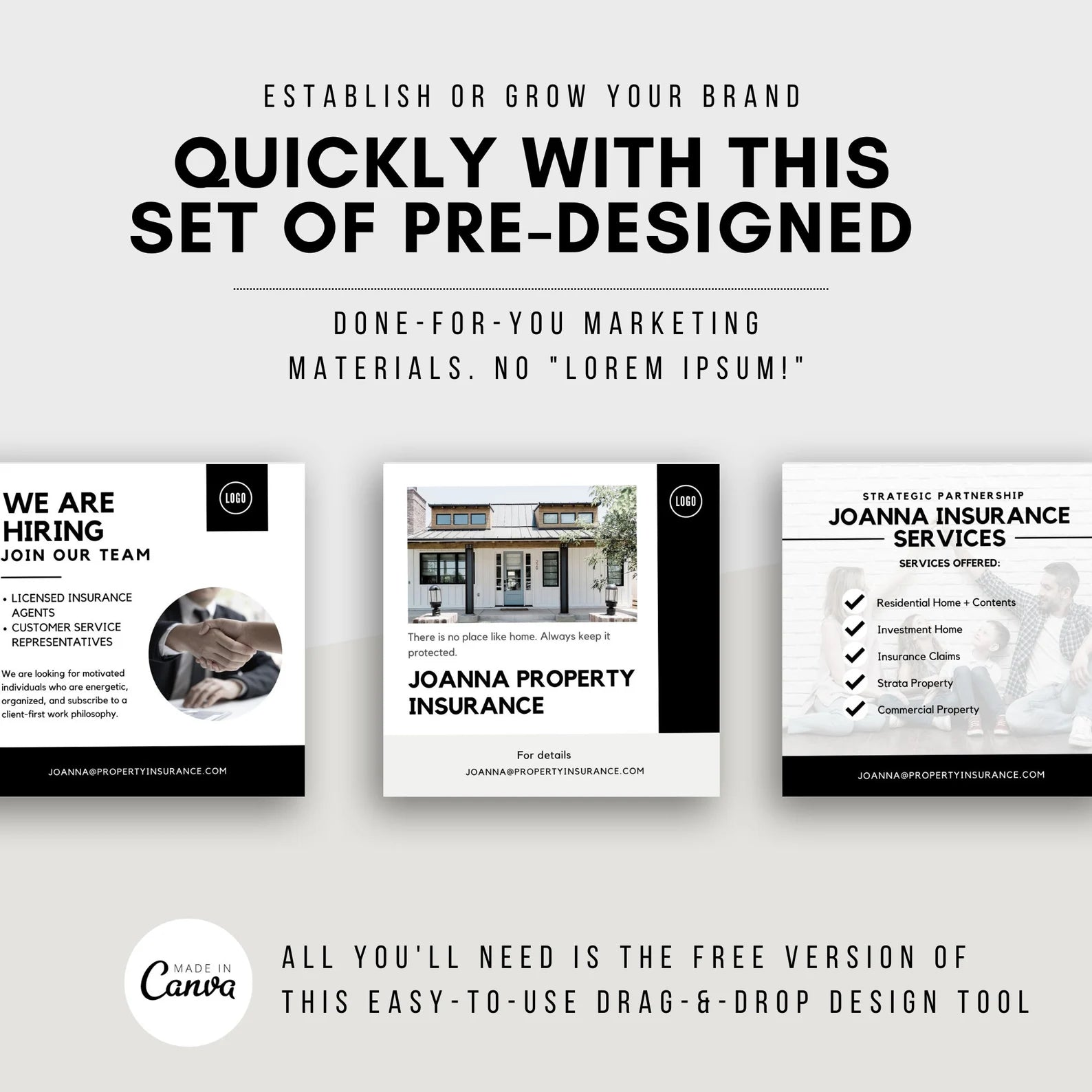 Insurance Agent Templates
