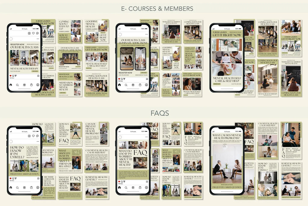 4.000 Mental Health & Wellness Templates