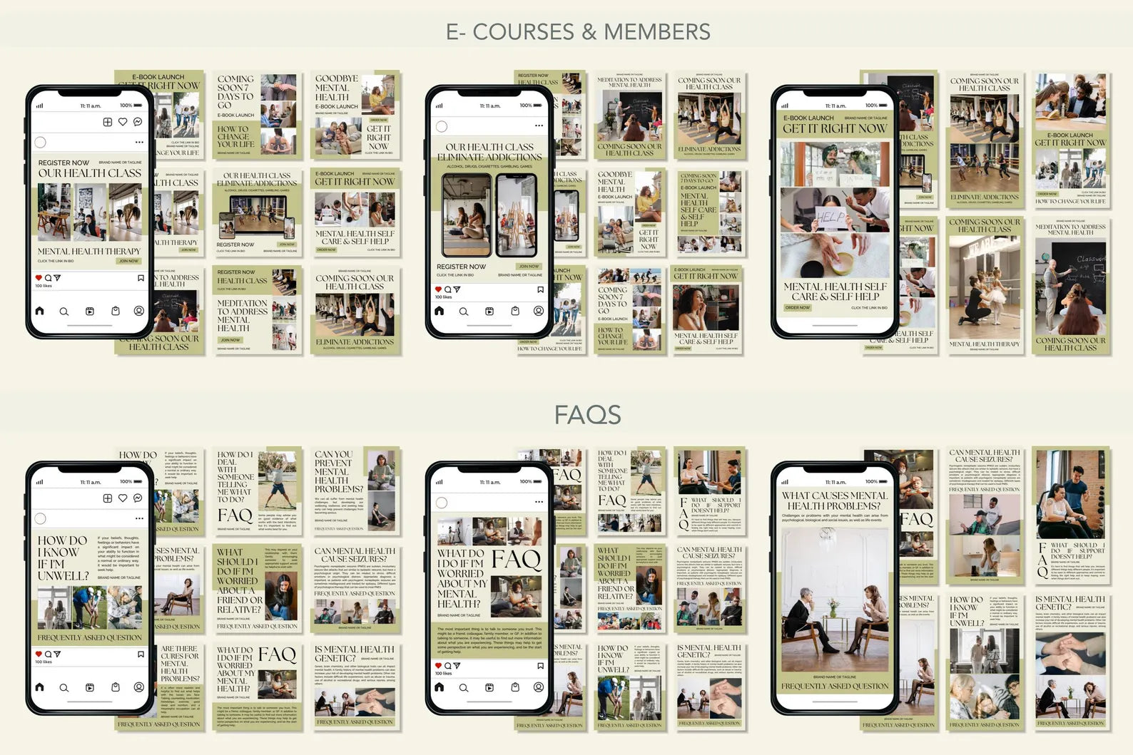 4.000 Mental Health & Wellness Templates