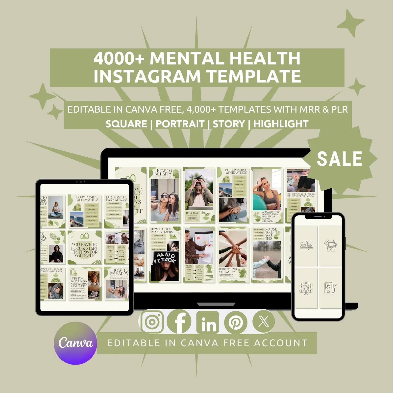 4.000 Mental Health & Wellness Templates