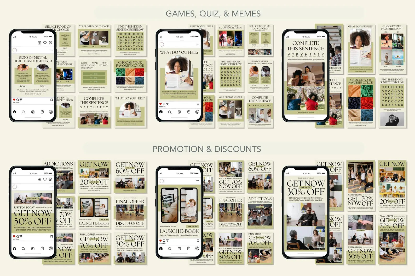 4.000 Mental Health & Wellness Templates