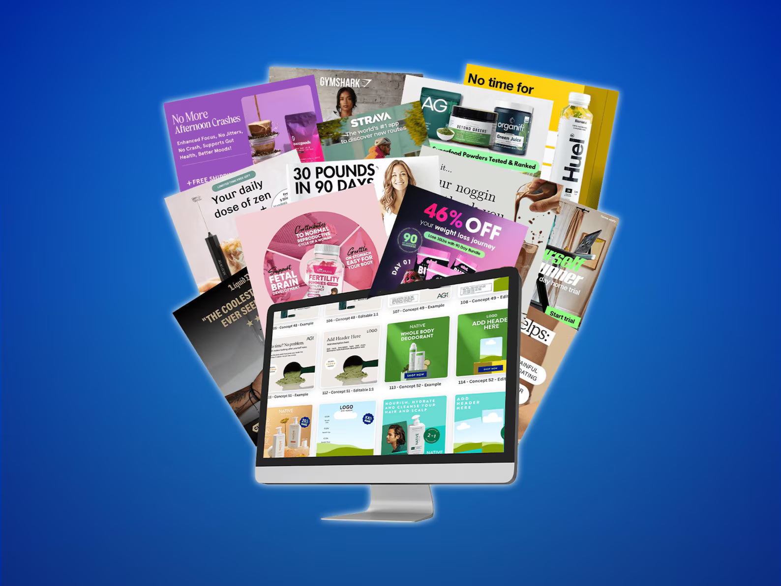 500+ Proven Meta Ad Templates That Actually Convert — Editable in Canva