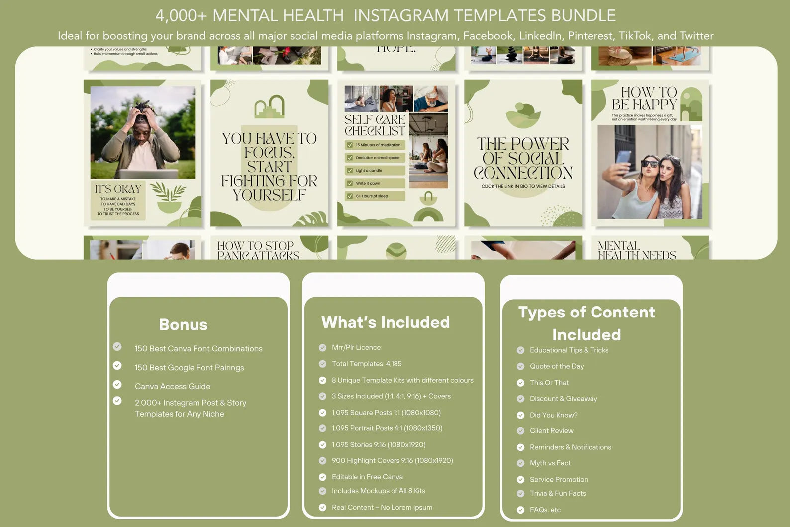 4.000 Mental Health & Wellness Templates