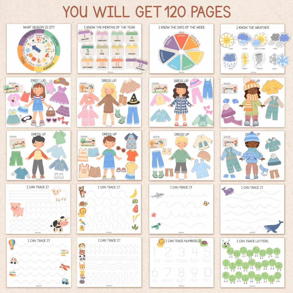 Toddler Busy Book Printable