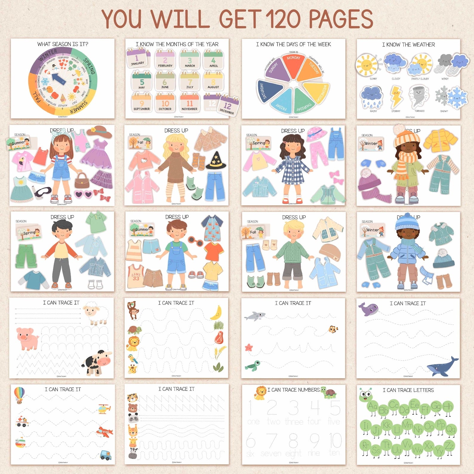 Toddler Busy Book Printable