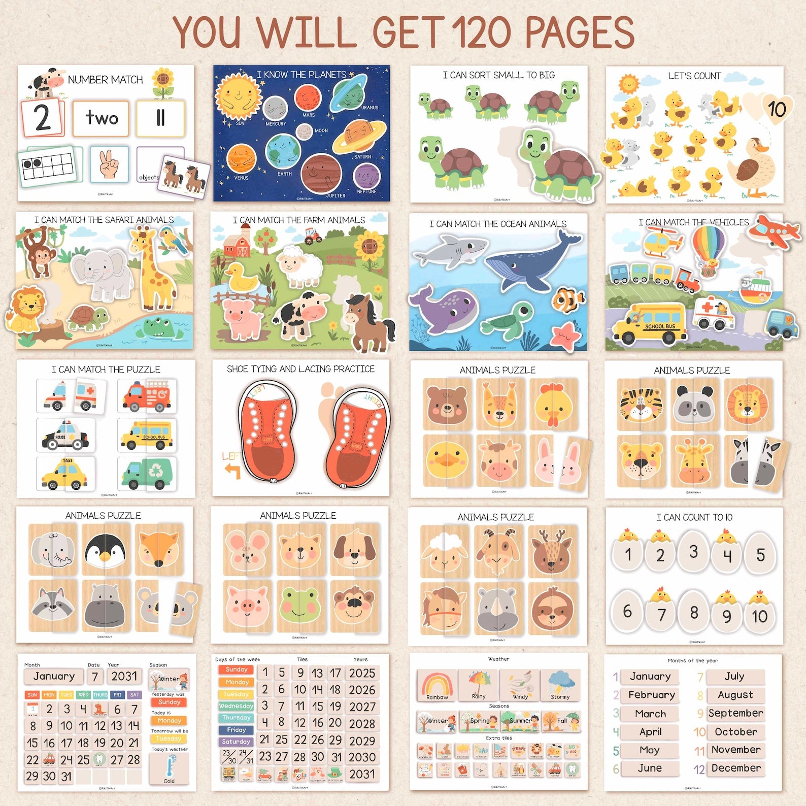 Toddler Busy Book Printable
