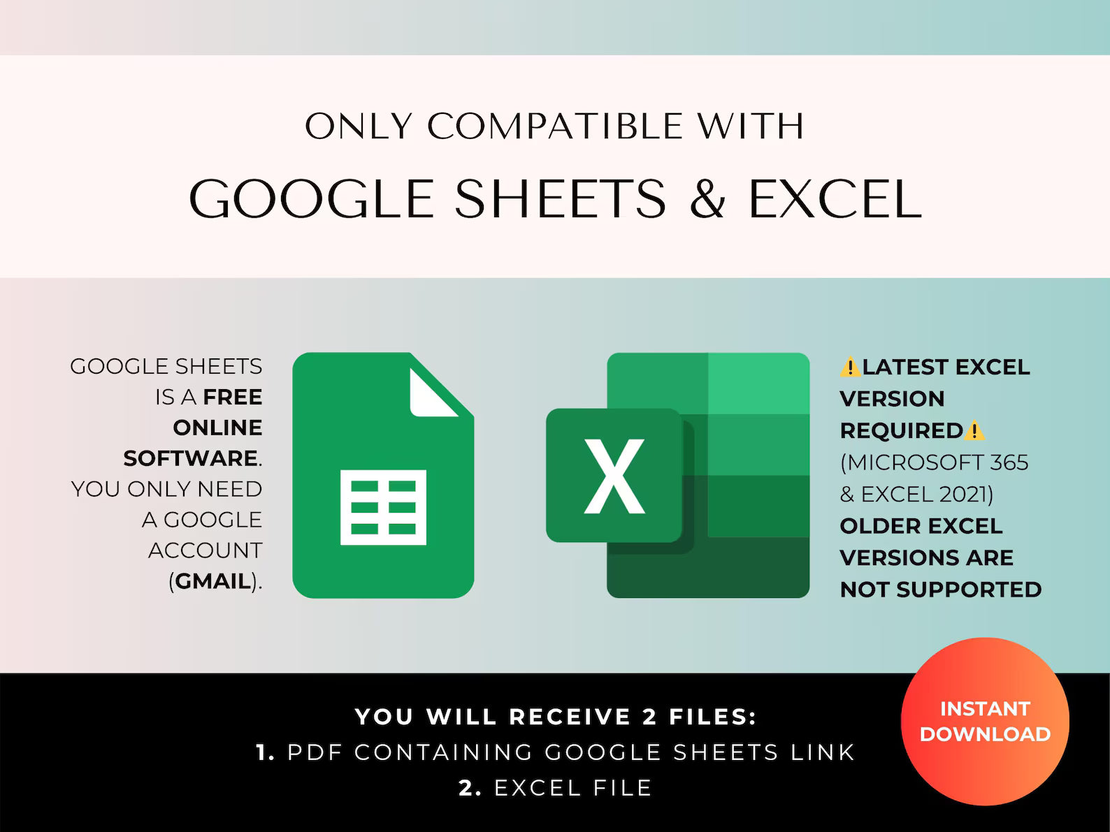 Debt Payoff Tracker, Snowball Avalanche Calculator, Credit Card Tracker, Home Loan, Student Loan, Debt-Free Planner (Google Sheets & Excel)