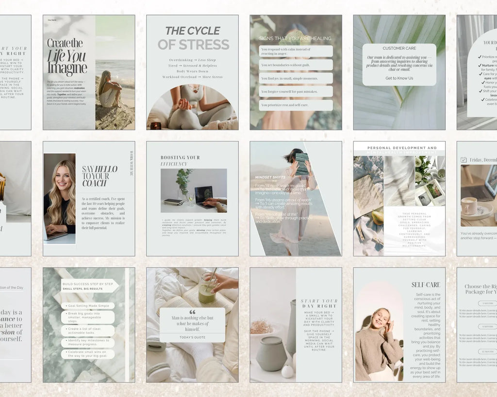Instagram Bundle for Coaches —  Canva Templates