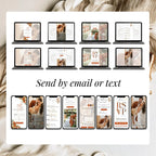 Burnt Orange Digital Wedding Invitation