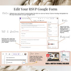 Burnt Orange Digital Wedding Invitation