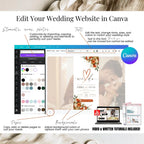 Burnt Orange Digital Wedding Invitation