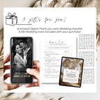 Burnt Orange Digital Wedding Invitation
