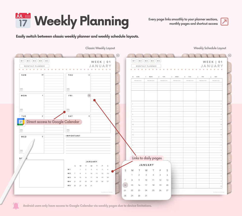 Digital Planner 2026–2028 & Undated | iPad, GoodNotes, Notability
