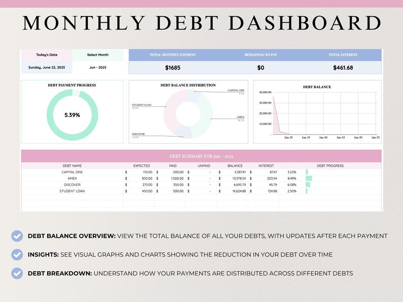 PLR Debt Tracker Spreadsheet | Google Sheets