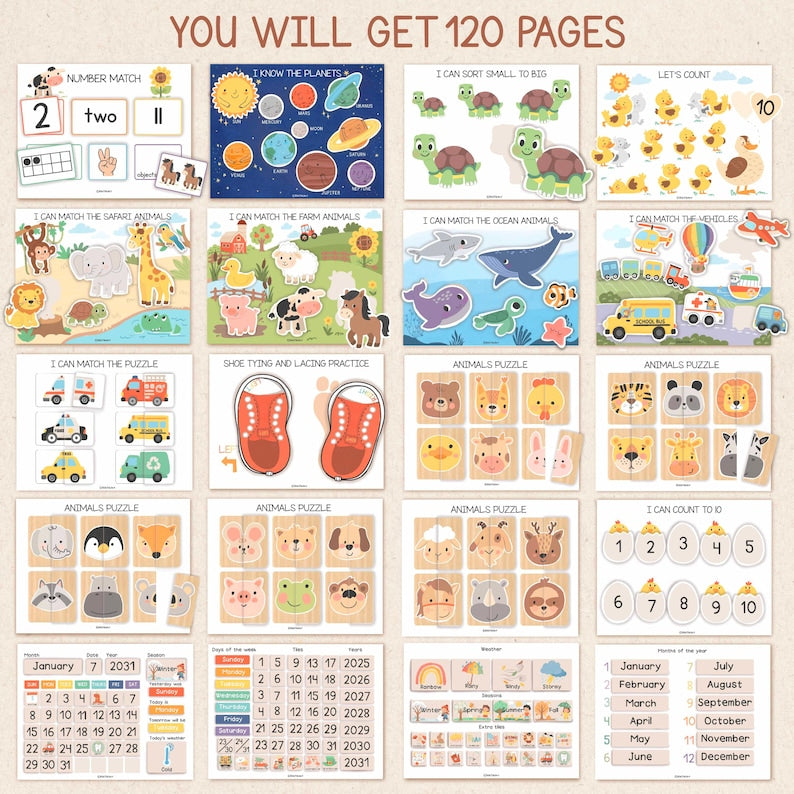 Toddler Busy Book Printable
